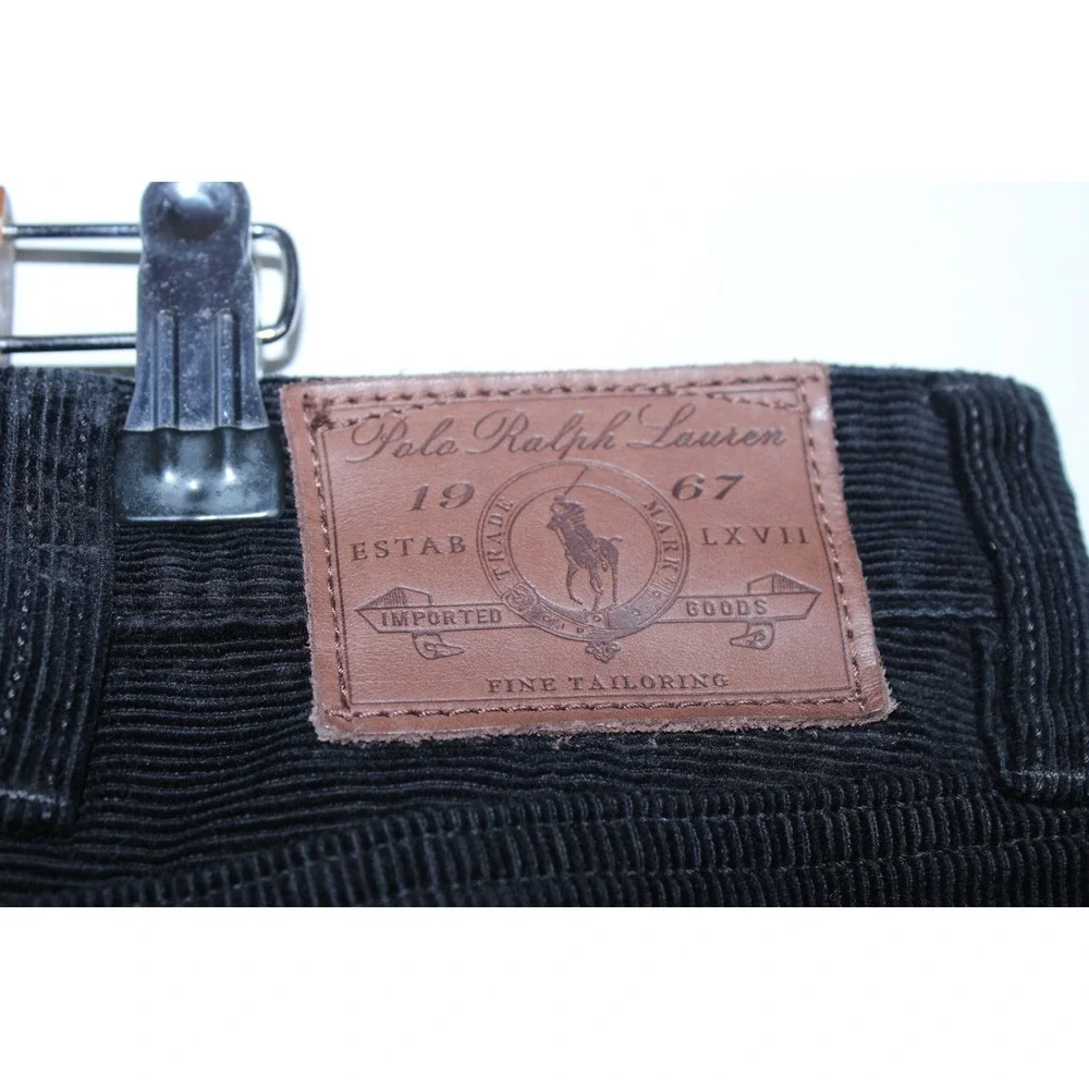 Polo Ralph Lauren Men's Size 40x30 Black Corduroy Pants